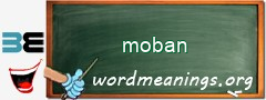 WordMeaning blackboard for moban